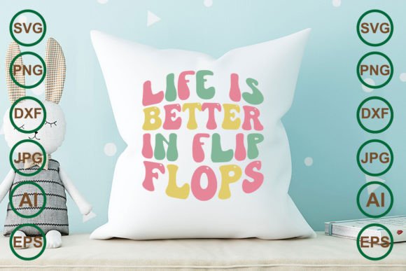 Life is Better in Flip Flops Retro Svg Review